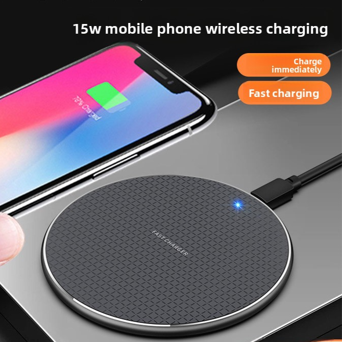 15W Aluminum Alloy Wireless Charger